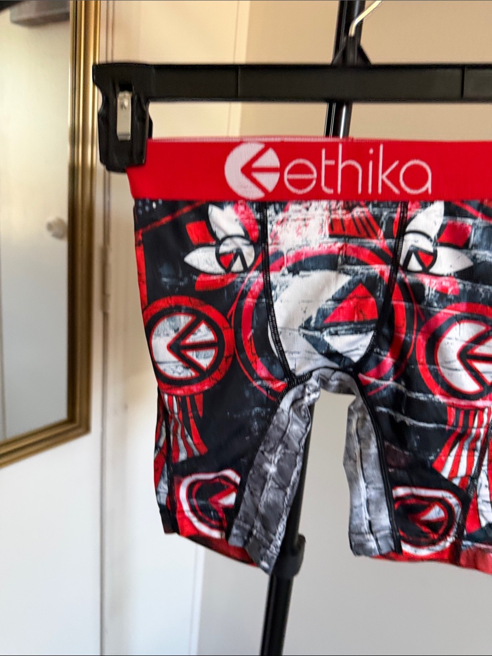 Ethika Red & Black Graphic Kids Boxer Briefs - Size S & Reebox Size 4